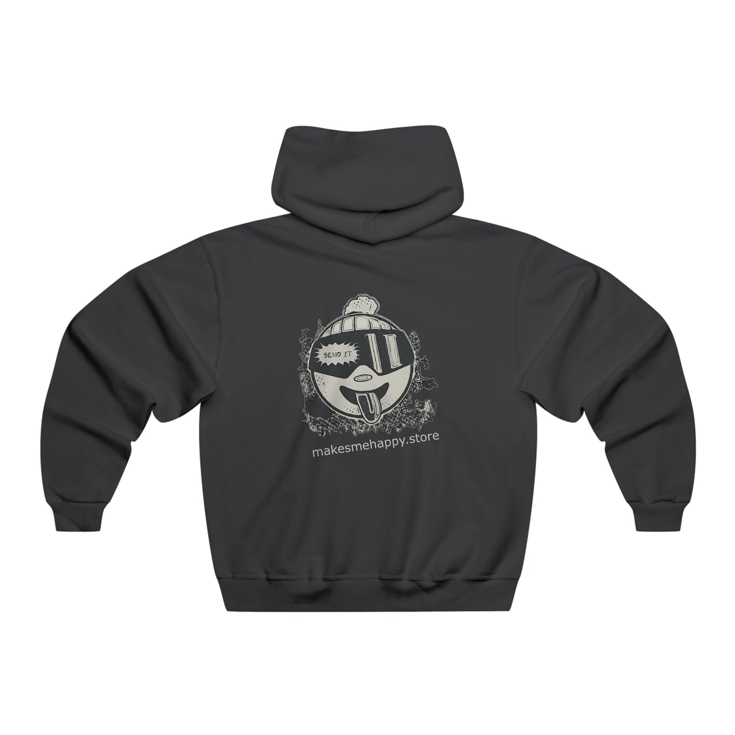 Snowboard Hoodie B&W