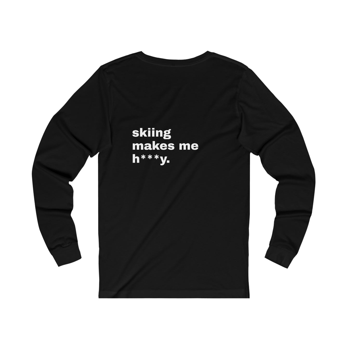 Skiing Long Sleeve (text on back)