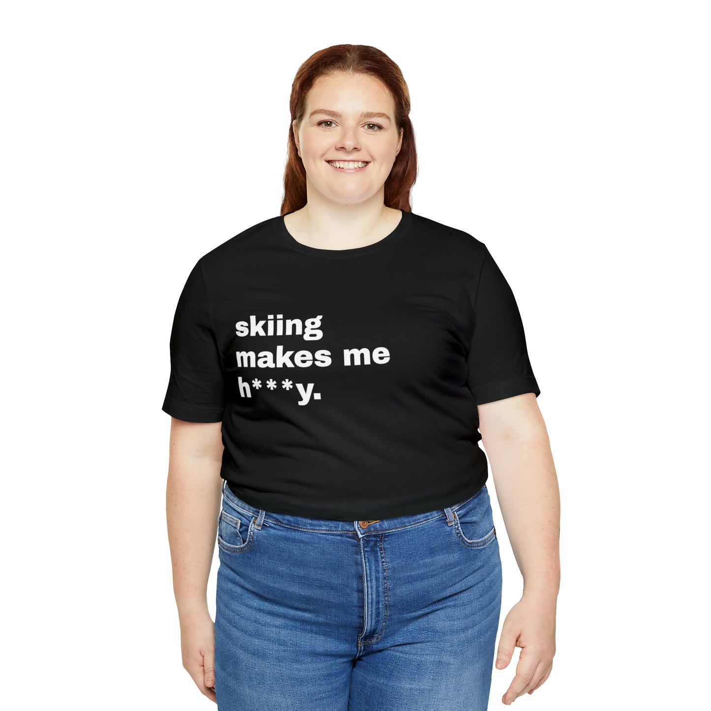 Skiing Short Sleeve B&W