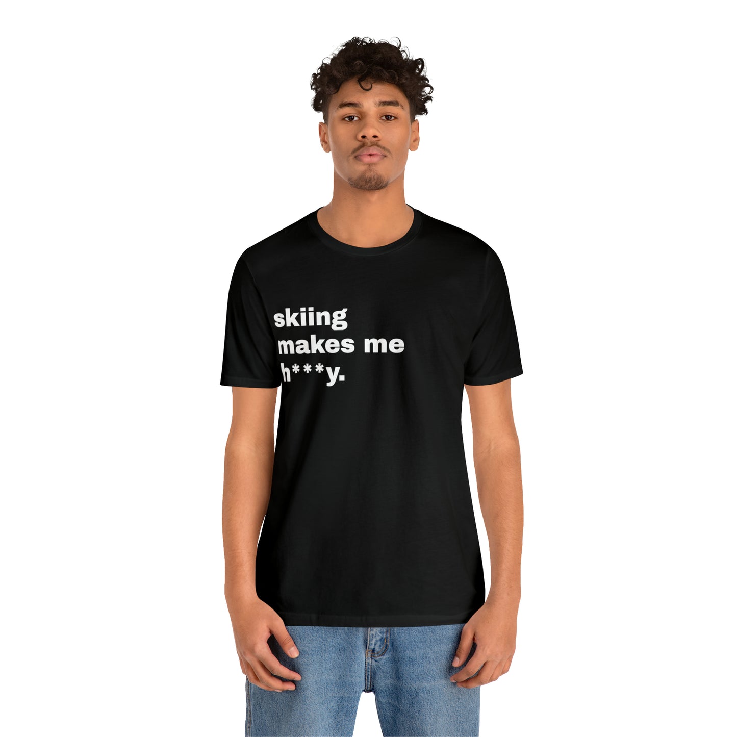 Skiing Short Sleeve B&W