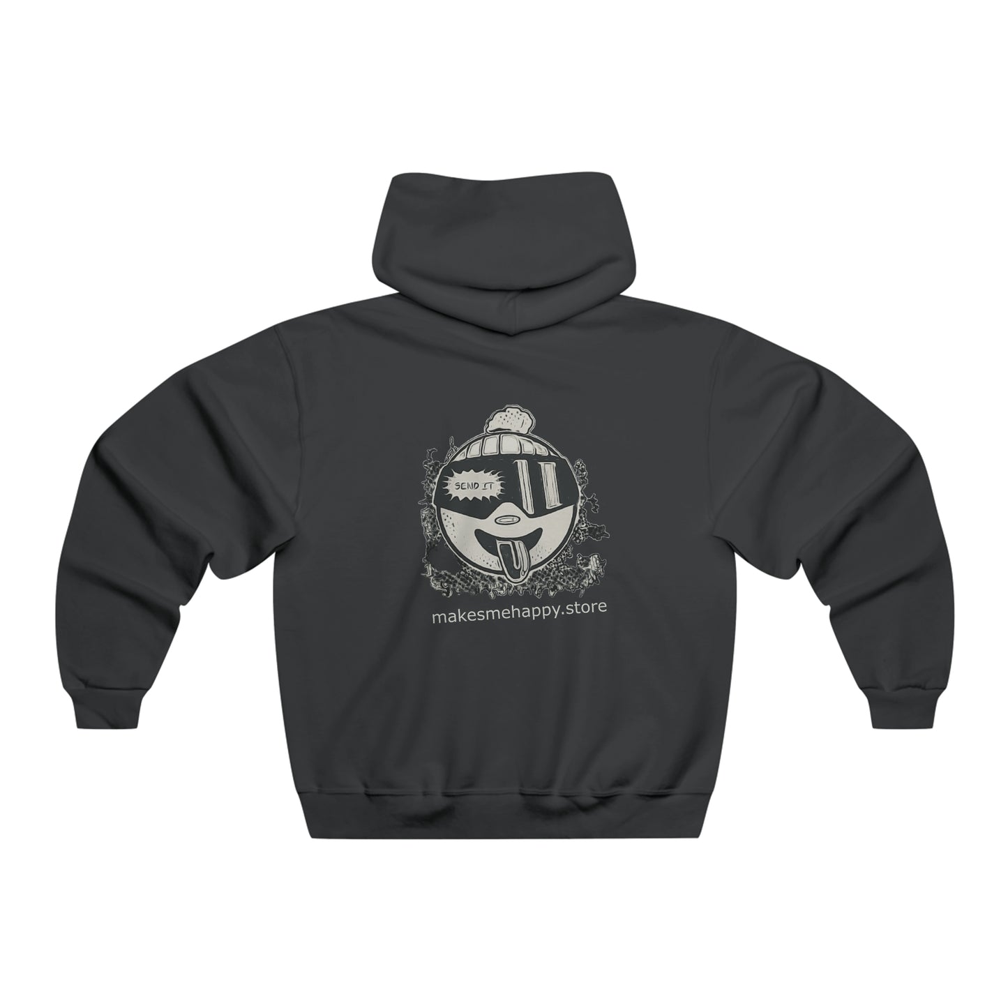 Skiing Hoodie B&W