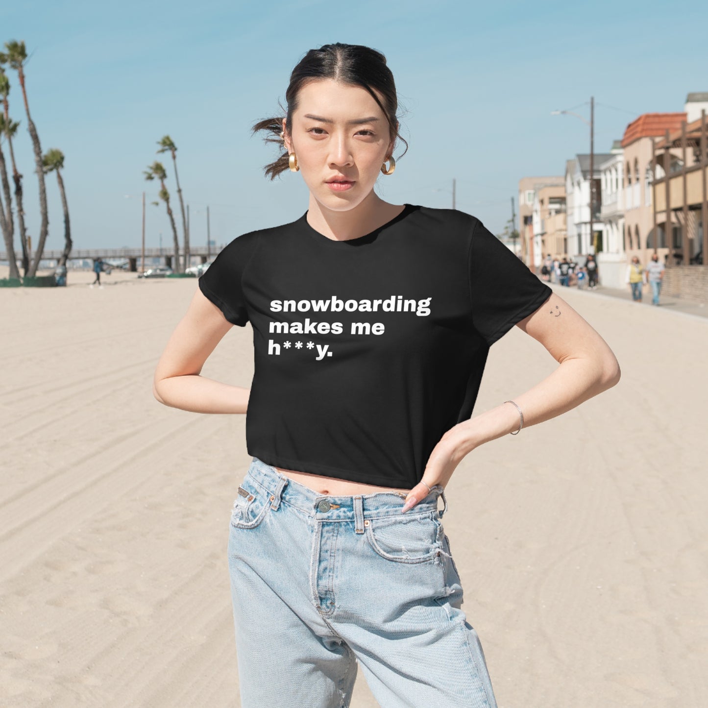 Snowboard Cropped Tee