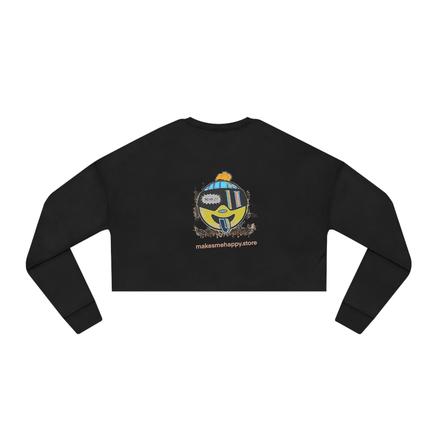 Skiing Cropped Sweatshirt