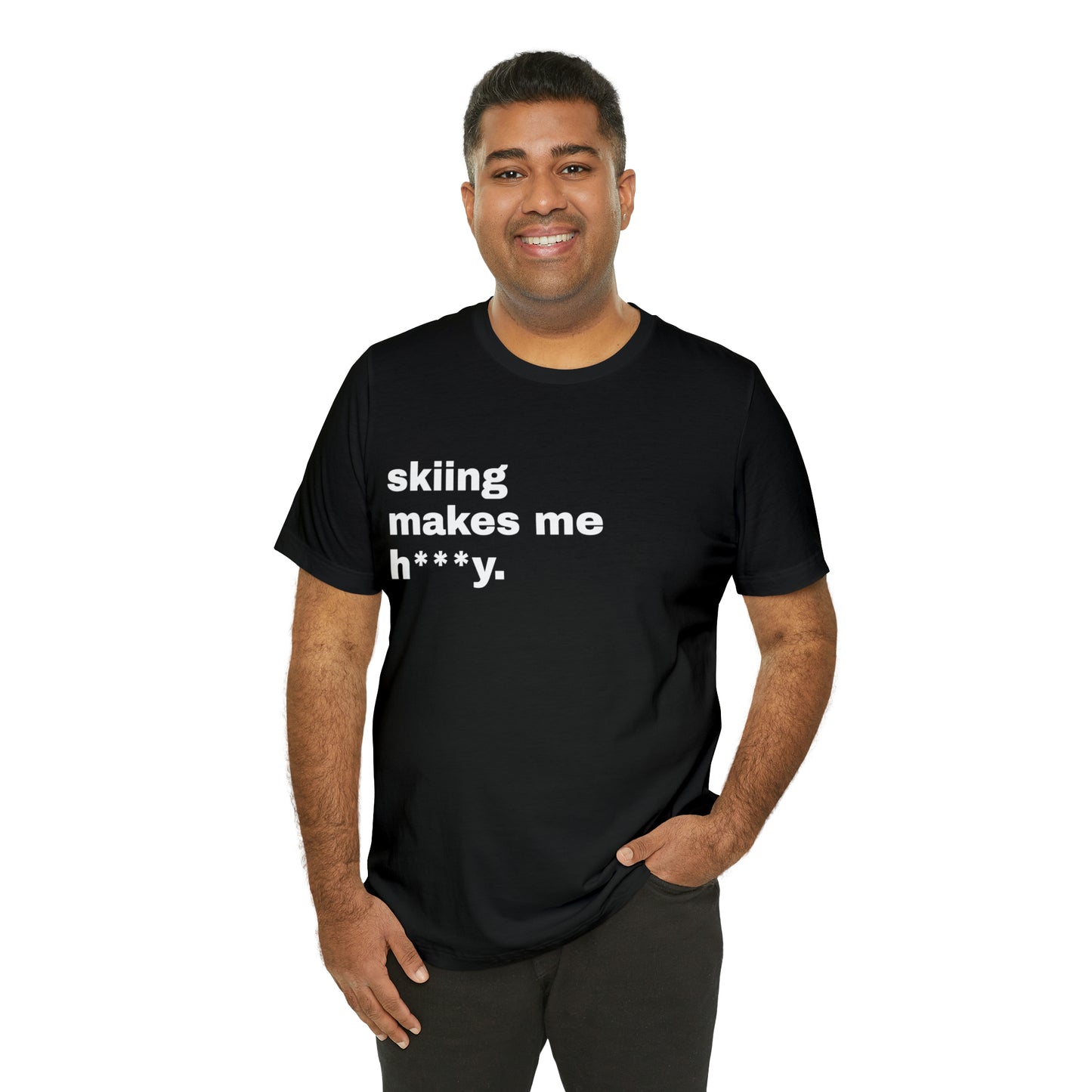 Skiing Short Sleeve B&W