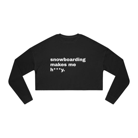 Snowboard Cropped Sweatshirt