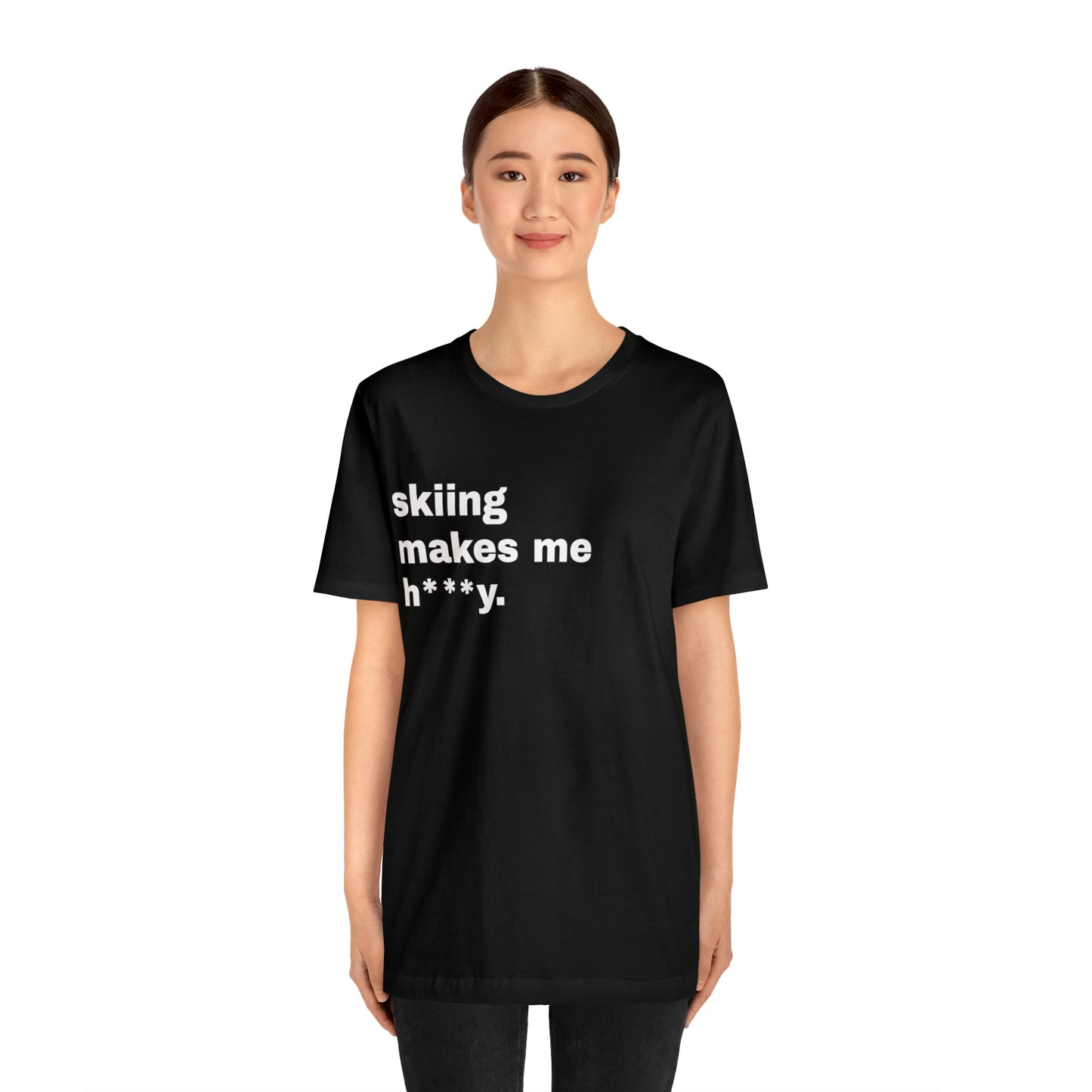 Skiing Short Sleeve B&W