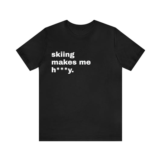 Skiing Short Sleeve B&W